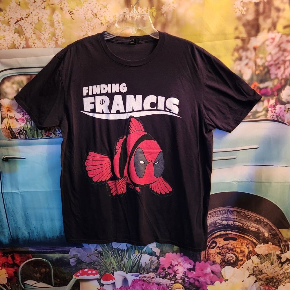 Finding Francis T-Shirt Size XL by Anvil P/P 22" Center Length 28"   EUC